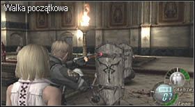 Już na starcie, jak tylko załaduje się etap, zostaniesz zaatakowany - Castel (3-1) - Pomocna Ashley | Solucja Resident Evil 4 - Resident Evil 4 - PC - poradnik do gry