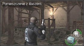 Wchodząc do ostatniego nie odkrytego pomieszczenia, możesz czuć się bezpiecznie - kolejne starcie rozpocznie się dopiero po podniesieniu klucza z przeciwległego końca (kufer) - Castle (3-1) - kolejne spotkanie Luisa | Solucja Resident Evil 4 - Resident Evil 4 - PC - poradnik do gry