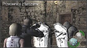 Kierując się dalej uważaj na kusznika stojącego nad przejściem (balkon), jeden celny strzał kuszy odbiera dość sporo życia - Castle (3-1) - kolejne spotkanie Luisa | Solucja Resident Evil 4 - Resident Evil 4 - PC - poradnik do gry