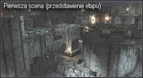 Zaraz na początku etapu załączy się krótka scenka, w której ujrzysz, co czekać Cię będzie w niedalekiej przyszłości - chodzi tu oczywiście o walkę z katapultami - Castle (3-1) - katapulty | Solucja Resident Evil 4 - Resident Evil 4 - PC - poradnik do gry