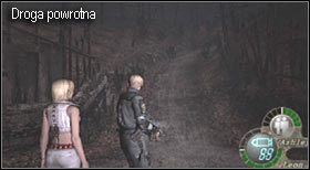 Następnie wyskocz przez dziurę w ścianie (powstanie po walce) - Village (2-3) - walka z Chiefem | Solucja Resident Evil 4 - Resident Evil 4 - PC - poradnik do gry