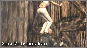 Zanim ta dobiegnie pozbieraj przedmioty z małej szopy i dezaktywuj kilka pułapek pod bramą - Village (2-2) - eskorta Ashley | Solucja Resident Evil 4 - Resident Evil 4 - PC - poradnik do gry