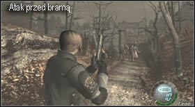 Idąc dalszą drogą dojdziesz do małej chaty (szopy) zaatakują Cię tam dwaj wieśniacy - Village (1-3) - normalny dom | Solucja Resident Evil 4 - Resident Evil 4 - PC - poradnik do gry