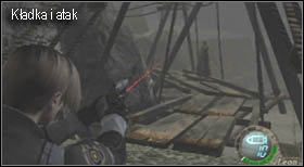 Szlak do niej prowadzi w dół (na prawo od kościoła) - Village (1-3) - cmentarz | Solucja Resident Evil 4 - Resident Evil 4 - PC - poradnik do gry
