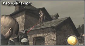 Natychmiast po pojawieniu się zostaniesz zaatakowany (poinformuje Cię o tym zmieniona muzyka) - Village (1-3) - ponownie centrum | Solucja Resident Evil 4 - Resident Evil 4 - PC - poradnik do gry