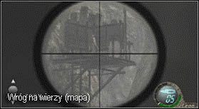 Następnie podejdź do wyrwy w murze i używając snajperki rozpocznij zabijanie wszystkiego, co się rusza - Village (1-2) - pierwszy handlarz | Solucja Resident Evil 4 - Resident Evil 4 - PC - poradnik do gry