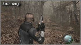 Będąc znów przed chatą zaatakują Cię trzej wieśniacy, pozbądź się ich najlepiej strzelając w nogi, a gdy uklękną uaktywnij (będąc blisko nich) kopnięcie, bądź użyj noża - Village (1-1) - początek | Solucja Resident Evil 4 - Resident Evil 4 - PC - poradnik do gry