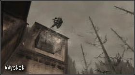 Następnie podejdź do okna, które wcześniej minąłeś i wyskocz przez nie (nie odniesiesz żadnych obrażeń) - Village (1-1) - początek | Solucja Resident Evil 4 - Resident Evil 4 - PC - poradnik do gry