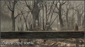 Po walce załączy się kolejna scenka, widoczne będzie auto, którym przybyłeś do wioski, oraz usłyszysz hałas - Village (1-1) - początek | Solucja Resident Evil 4 - Resident Evil 4 - PC - poradnik do gry