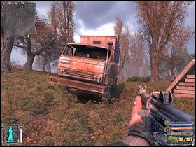 Druga ścieżka zakłada udanie się do punktu kontrolnego, znajdującego się pod mostem - Questy (2) w Stalker Cień Czarnobyla | Kordon - S.T.A.L.K.E.R.: Cień Czarnobyla - poradnik do gry