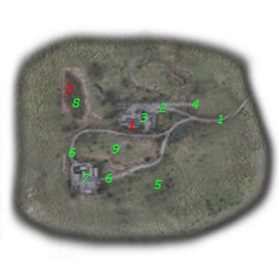 Najważniejsi NPC na mapie (kolor czerwony) - Mapa szczegółowa (1) | Instytut Agroprom w Stalker Cień Czarnobyla - S.T.A.L.K.E.R.: Cień Czarnobyla - poradnik do gry
