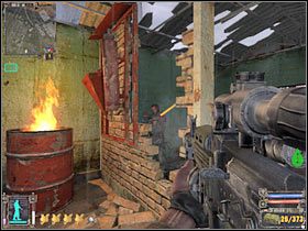 Dla pewności radziłbym wspiąć się na jakiś wyżej położony obiekt (#1), dzięki czemu będziesz mógł dostrzec pozostałych przy życiu wrogów - Questy (1) | Dzicz w Stalker Cień Czarnobyla - S.T.A.L.K.E.R.: Cień Czarnobyla - poradnik do gry