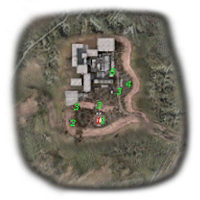 Najważniejsi NPC na mapie (kolor czerwony) - Mapa szczegółowa | Jantar w Stalker Cień Czarnobyla - S.T.A.L.K.E.R.: Cień Czarnobyla - poradnik do gry