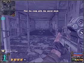 Wejście najprawdopodobniej będzie pilnowane przez co najmniej jednego żołnierza, którego należy się oczywiście pozbyć (#1) - Questy (2) | Prypeć w Stalker Cień Czarnobyla - S.T.A.L.K.E.R.: Cień Czarnobyla - poradnik do gry