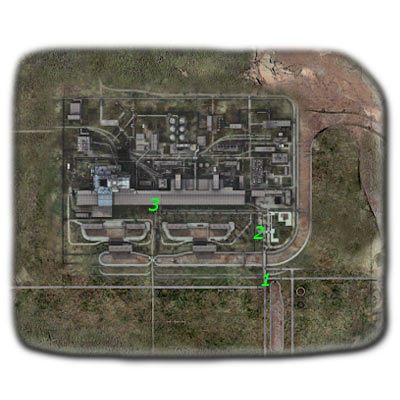 Najważniejsze lokacje na mapie (kolor zielony) - Mapa szczegółowa | Elektrownia Jądrowa w Stalker Cień Czarnobyla - S.T.A.L.K.E.R.: Cień Czarnobyla - poradnik do gry