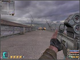 2 - Mniej więcej w tym miejscu wkroczysz na teren elektrowni - Mapa szczegółowa | Elektrownia Jądrowa w Stalker Cień Czarnobyla - S.T.A.L.K.E.R.: Cień Czarnobyla - poradnik do gry