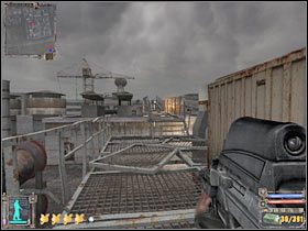 Stopniowo przesuwaj się do swojego celu, który przedstawiony został na poniższym screenie (#1) - Świadomość-Z (3) | Zakończenia w Stalker Cień Czarnobyla - S.T.A.L.K.E.R.: Cień Czarnobyla - poradnik do gry