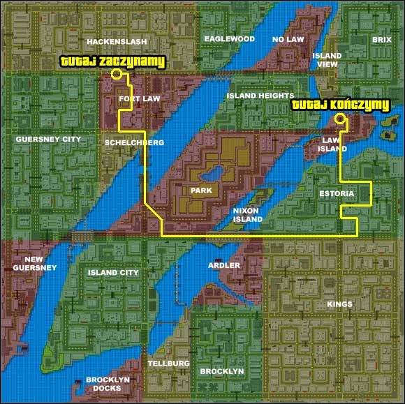 Grunt w tym żeby unikać czteropasmowych dróg - Misje telefoniczne (1) | Liberty City - Heist Almighty | Grand Theft Auto - Grand Theft Auto - poradnik do gry
