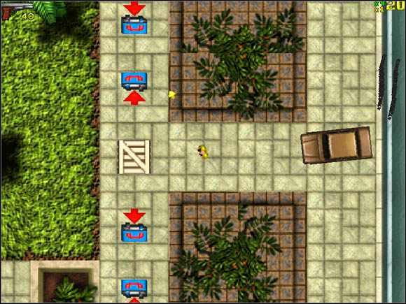 Idąc od telefonu na samej górze - Misje telefoniczne (4) | Vice City - Bent Cop Blues | Grand Theft Auto - Grand Theft Auto - poradnik do gry