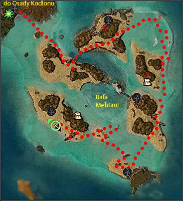 Wyspy Issnur są jednym z miejsc gdzie można znaleźć specjalną skrzynkę, z której wypada złoty przedmiot oraz od 500 do 3000 złota (im dalsza kraina tym więcej) - Rafa Mehtani, Osada Kodlonu | Istan | Guild Wars Nightfall - Guild Wars: Nightfall - poradnik do gry