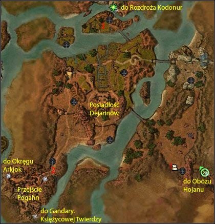 Posiadłość Dejarinów - Przejście Pogahn (miasto), Posiadłość Dejarinów | Kourna | Guild Wars Nightfall - Guild Wars: Nightfall - poradnik do gry