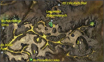 Rozbity Jar i Legowisko Zapomnianych - Legowisko Zapomnianych, Rozbity Jar, Zatrute Skały | Pustkowia - Guild Wars: Nightfall - poradnik do gry