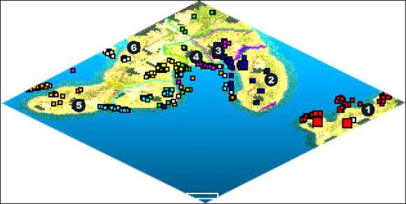Zaczynasz na wschodniej wysepce w 1 - Megale Hellas | Alexander the Great w Rise of Nations - Rise of Nations - poradnik do gry