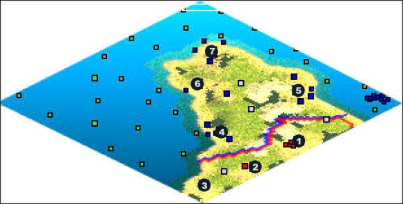 Zaczynasz posiadając trzy miasta w różnym stadium rozwoju (1 , 2 , 3 ) - Brittany | Napoleon w Rise of Nations - Rise of Nations - poradnik do gry