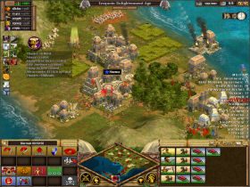 Zatapiaj kolejne transporty (to jest o wiele bardziej opłacalne niż walka na lądzie) i coraz bardzie j zacieśniaj krąg wokół Kuby - Cuba | The New World Iroquois w Rise of Nations - Rise of Nations - poradnik do gry