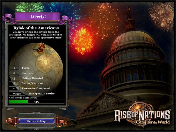 Kolejnym przeciwnikiem będzie plemię Dakotów - zaatakuj ich stolicę armią z Indiany - Great Lakes, Quebec | The New World Americans w Rise of Nations - Rise of Nations - poradnik do gry