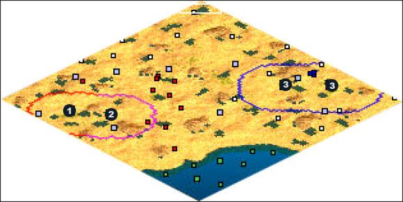 Zaczynasz w 1 a tuż obok Ciebie rozbiją się Dakota (2 ) - Teras, Louisiana | The New World Aztecs w Rise of Nations - Rise of Nations - poradnik do gry