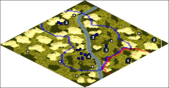 Zaczynasz w 1 i tu możesz postawić pierwsze miasto - Peru | The New World British w Rise of Nations - Rise of Nations - poradnik do gry