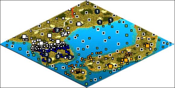 Zaczynasz mając trzy miasta (1 ) i koszary w 2 - South Korea | The Cold War Soviets w Rise of Nations - Rise of Nations - poradnik do gry