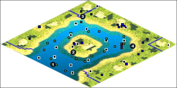 Zaczynasz w 1 z grupą okrętów podwodnych i oddziałem szpiegów i komandosów - Misja szpiegowska 3 | The Cold War Soviets w Rise of Nations - Rise of Nations - poradnik do gry