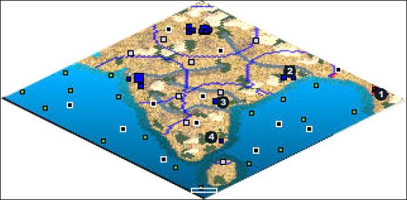 Zaczynasz w 1 z silną armią startową i koszarami do powoływania nowych jednostek - South Asia | The Cold War Soviets w Rise of Nations - Rise of Nations - poradnik do gry