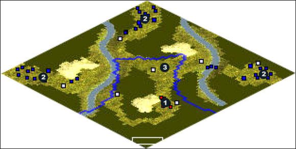 Zaczynasz w 1 z małą armią startową i koszarami - Misja szpiegowska 5 | The Cold War Soviets w Rise of Nations - Rise of Nations - poradnik do gry