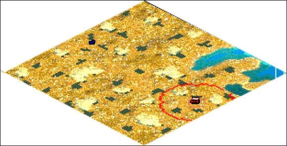 Czasem na mapie występuję odrobina wody, czasem nie, ale zawsze jest to mapa podstawowa, be elementów wpływających specjalnie na taktykę - Dakota Plains | The Entire World | Rise of Nations - Rise of Nations - poradnik do gry