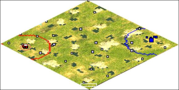 Z którego kierunku byśmy nie nacierali zawsze będzie to podstawowa mapa wymagająca podstawowej taktyki - Germany | The Entire World | Rise of Nations - Rise of Nations - poradnik do gry