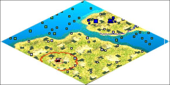 To jest mapa w przypadku ataku z południa (z Afryki) - Spain | The Entire World | Rise of Nations - Rise of Nations - poradnik do gry