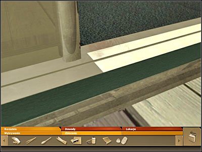 W pierwszej kolejności będziesz musiał skorzystać z luminolu, tak aby odkryć znajdujące się tu ślady krwi (będą to teraz niebieskie ślady) - część 15 | Krokodyle łzy | CSI Kryminalne Zagadki Miami - CSI: Kryminalne Zagadki Miami - poradnik do gry