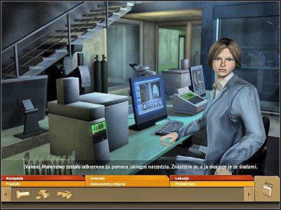 W tym ostatnim przypadku automatycznie uaktywniona zostanie możliwość skorzystania ze specjalnego stołu, który znajduje się w tle - część 2 | Krak czy Jack | CSI Kryminalne Zagadki Miami - CSI: Kryminalne Zagadki Miami - poradnik do gry