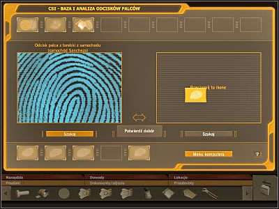 Następnie będziesz musiał otworzyć menu DNA - część 6 | Krak czy Jack | CSI Kryminalne Zagadki Miami - CSI: Kryminalne Zagadki Miami - poradnik do gry