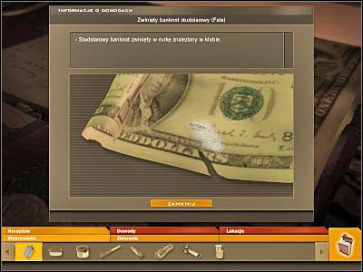 Teraz będziesz musiał dokonać zbliżenia na górną część banknotu - część 9 | Krak czy Jack | CSI Kryminalne Zagadki Miami - CSI: Kryminalne Zagadki Miami - poradnik do gry