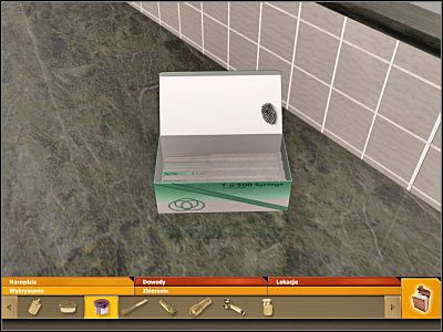 Dokonaj teraz zbliżenia na rzeczy znajdujące się pod zlewem (troszeczkę na lewo od zlewu) - część 7 | Udar słoneczny | CSI Kryminalne Zagadki Miami - CSI: Kryminalne Zagadki Miami - poradnik do gry