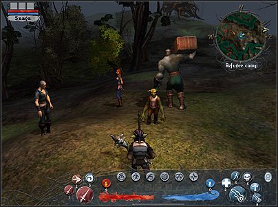 Ciekawe, co ten duży dźwiga w tej skrzynce - Refugee camp (4) | Zadania poboczne | Silverfall - Silverfall - poradnik do gry