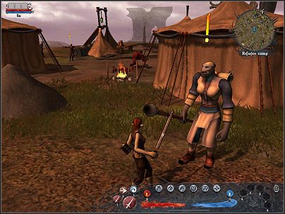 Duża histeryczka - Refugee camp (4) | Zadania poboczne | Silverfall - Silverfall - poradnik do gry