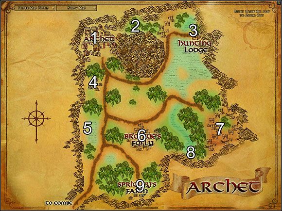1 - Archet - Archet - mapa The Lord of the Rings Online: Shadows of Angmar | Ludzie i Hobbici - The Lord of the Rings Online: Shadows of Angmar - Pierwsze kroki - poradnik do gry