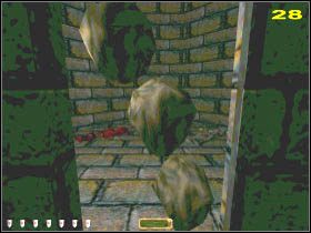 Drugiej wartościowej izby pilnuje kwartet zombie (27 ), co w końcu jest zrozumiałe, jako że przy kapliczce znajdziesz drogocenny puchar - DOWN IN THE BONEHOARD (3) | MISJA 3 | Thief The Dark Project - Thief: The Dark Project - poradnik do gry