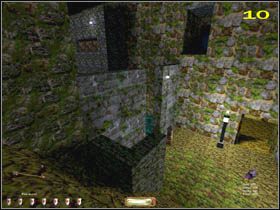 Przejdź przez pomieszczenie i zeskocz na ulicę - THE HAUNTED CATHEDRAL (2) | MISJA 6 | Thief The Dark Project - Thief: The Dark Project - poradnik do gry