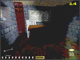 W tym pomieszczeniu znajdziesz książkę traktującą o alchemicznych eksperymentach jednego z mnichów z substancjami wybuchowymi (15 ) - RETURN TO THE CATHEDRAL (2) | MISJA 9 | Thief The Dark Project - Thief: The Dark Project - poradnik do gry